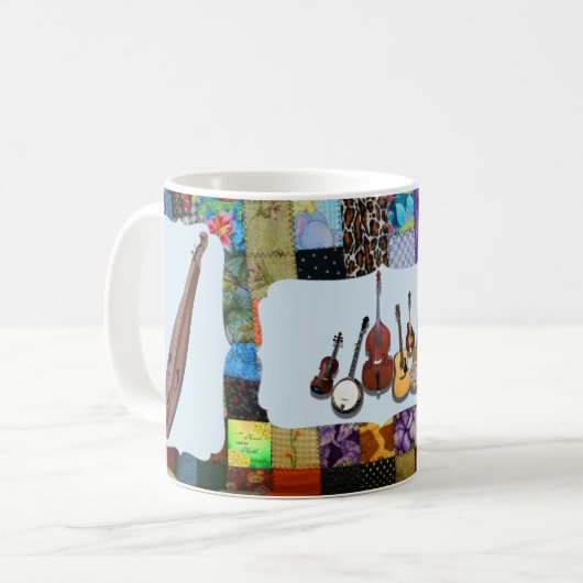 DULZMER-BLUEGRASS BAND-QUILTED KAFFEETASSE (Vorderseite Links)
