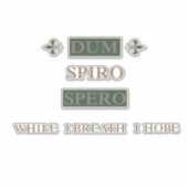 Dum spiro spero aufkleber (Vorderseite)