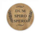 Dum spiro spero aufkleber (Vorderseite)