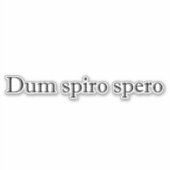 dum spiro spero aufkleber (Vorderseite)