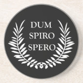 dum spiro spero getränkeuntersetzer (Vorne)