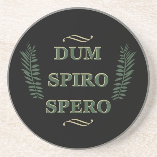 Dum spiro spero getränkeuntersetzer (Vorne)