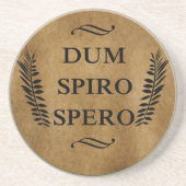 dum spiro spero getränkeuntersetzer (Vorne)