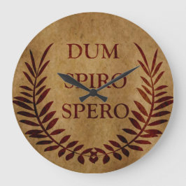 Dum spiro spero große wanduhr