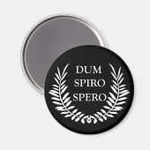 Dum spiro spero magnet (Vorderseite/Rückseite)