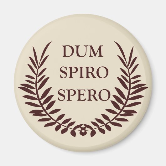 Dum spiro spero magnet (Vorne)