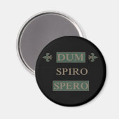 Dum spiro spero magnet (Vorderseite/Rückseite)