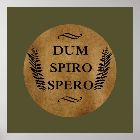 Dum spiro spero poster (Vorne)