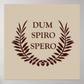 Dum spiro spero poster (Vorne)