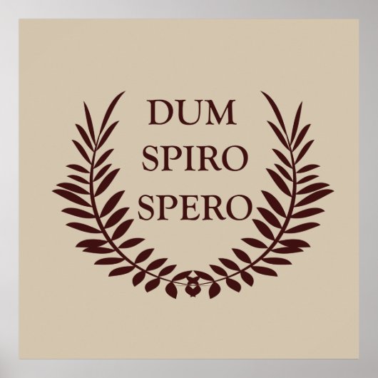 Dum spiro spero poster (Vorne)