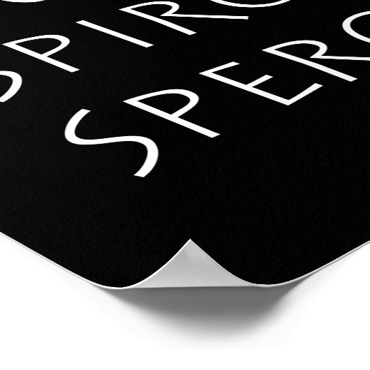 Dum spiro spero poster (Ecke)