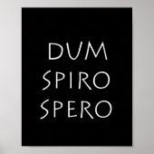 Dum spiro spero poster (Vorne)