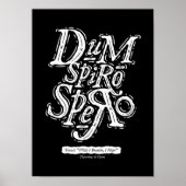 Dum Spiro Spero - Poster - Black (Vorne)