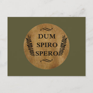 Dum spiro spero postkarte