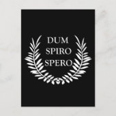 Dum spiro spero postkarte (Vorderseite)