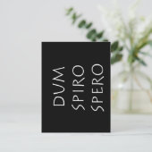 Dum spiro spero postkarte (Stehend Vorderseite)