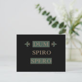 Dum spiro spero postkarte (Stehend Vorderseite)