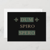 Dum spiro spero postkarte (Vorne/Hinten)