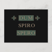Dum spiro spero postkarte (Vorderseite)