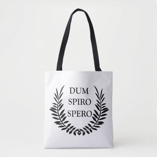 Dum spiro spero tasche (Vorderseite)
