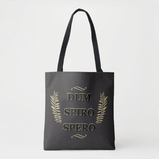 Dum spiro spero tasche (Vorderseite)