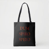 Dum spiro spero tasche (Vorderseite)