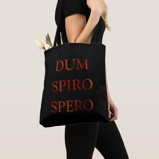 Dum spiro spero tasche (Von Nahem)