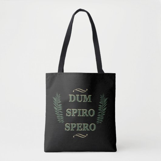 Dum spiro spero tasche (Vorderseite)