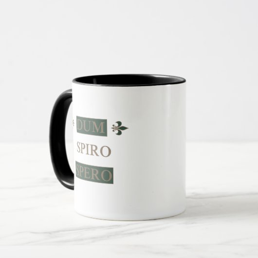 Dum spiro spero tasse (Vorderseite Links)