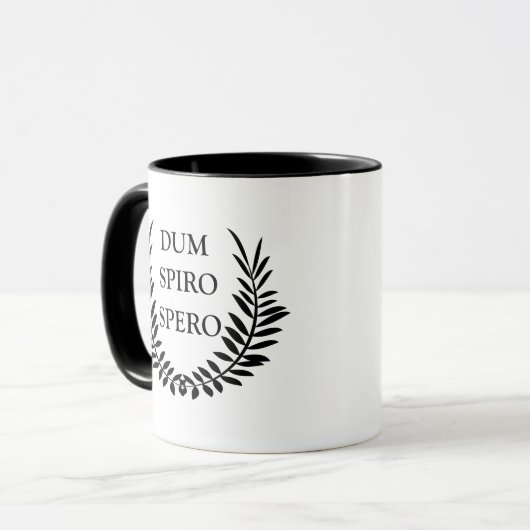Dum spiro spero tasse (Vorderseite Links)