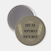 dum spiro spero Während ich atme, hoffe ich, Magnet (Vorderseite/Rückseite)