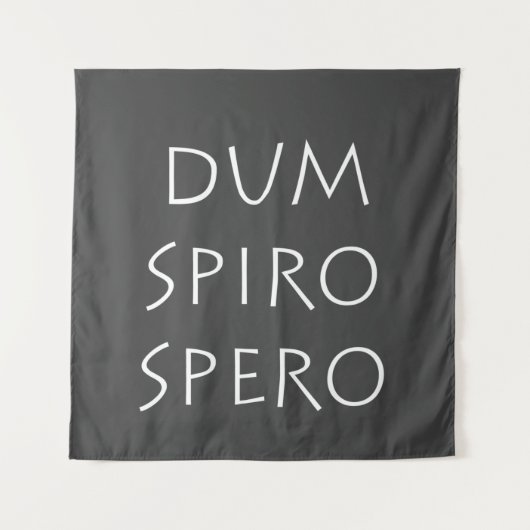 Dum spiro spero wandteppich (Vorderseite)