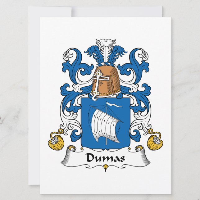 Dumas Familienwappen (Vorderseite)