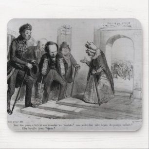 Dumas, Hugo und Balzac, die ihre Aufnahme suchen Mousepad