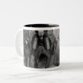 Dumas, Hugo und Balzac, die ihre Aufnahme suchen Zweifarbige Tasse (Vorderseite Links)