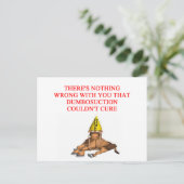 DUMB-Beleidigung Postkarte (Stehend Vorderseite)