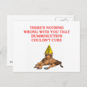 DUMB-Beleidigung Postkarte (Vorne/Hinten)