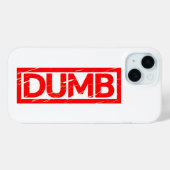 Dumb Briefmarke Case-Mate iPhone Hülle (Rückseite (Horizontal))