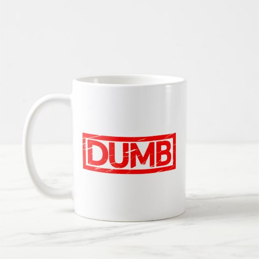 Dumb Briefmarke Kaffeetasse (Links)