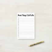 Dumb Dinge, die ich zu erledigen habe Post-it Klebezettel (Auf Schreibtisch)