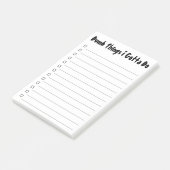 Dumb Dinge, die ich zu erledigen habe Post-it Klebezettel (angewinkelt)