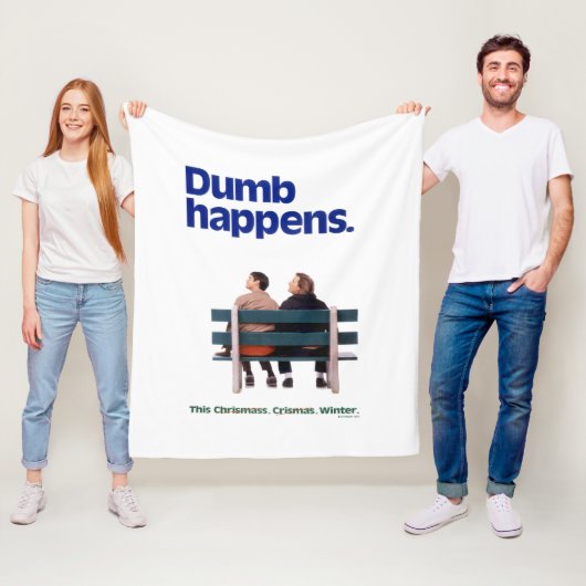 Dumb | Dumb Happens Fleecedecke (Beispiel)