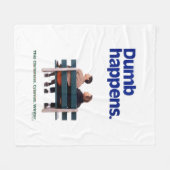 Dumb | Dumb Happens Fleecedecke (Vorderseite (Horizontal))