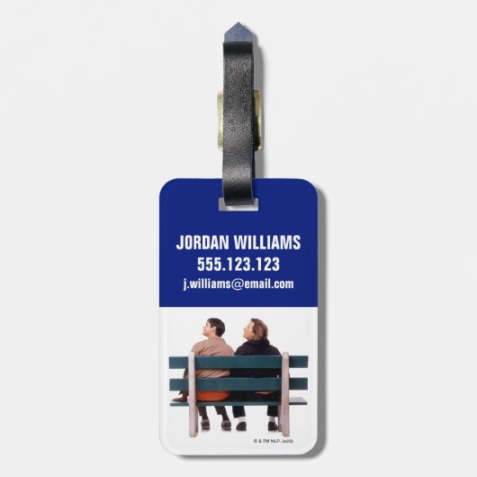 Dumb | Dumb Happens Gepäckanhänger (Rückseite vertikal)