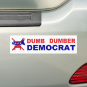 Dumb Dumber Democrat Autoaufkleber (Auf Auto)