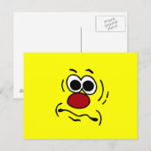 Dumb Face Grumpey Postkarte (Vorne/Hinten)