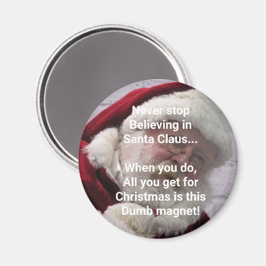 Dumb Santa Magnet (Vorderseite/Rückseite)