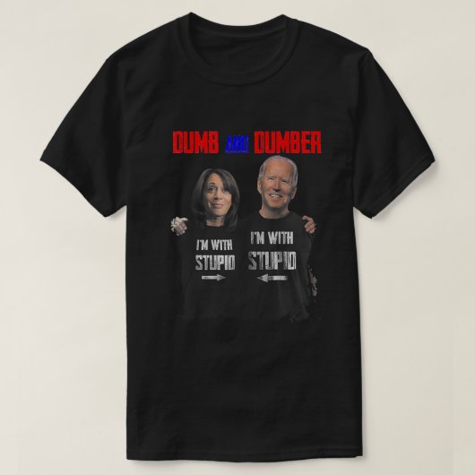 Dumb und Dumber Biden T-Shirt (Design vorne)