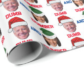 Dumb und Dumber Haris und Biden stimmen für Trump Geschenkpapier (Rolleneckpunkt)