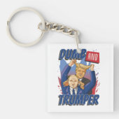 Dumb und Trump Schlüsselanhänger (Vorderseite)